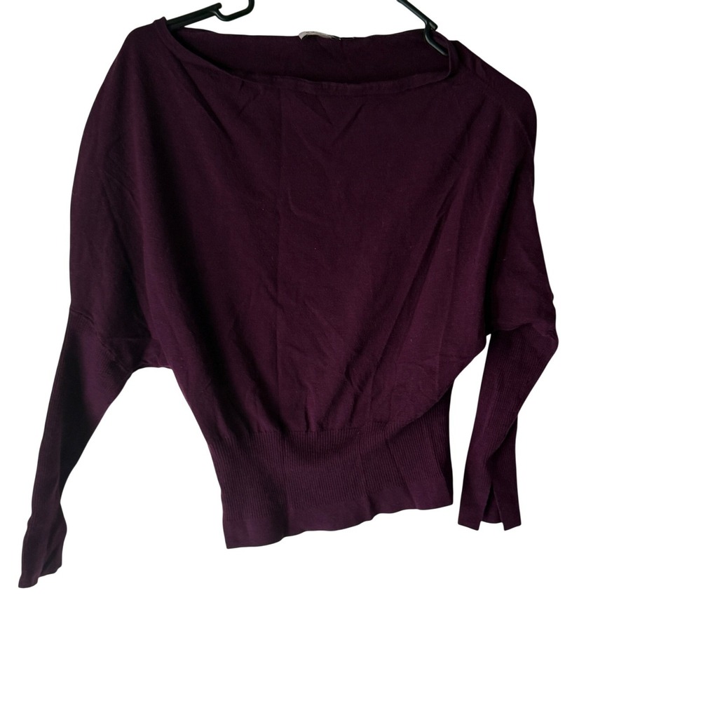 JONATHAN SIMKHAI‎ Lavina Draped Off Shoulder Sweater Wool Blend XS Luxury $325